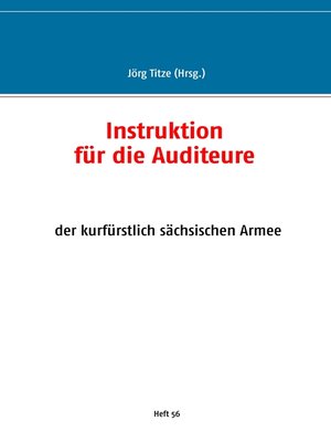 cover image of Instruktion für die Auditeure
